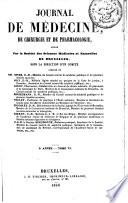 Journal de médecine, de chirurgie et de pharmacologie