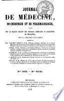 Journal de médecine, de chirurgie et de pharmacologie