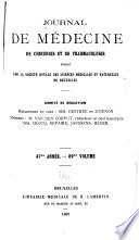 Journal de médecine, de chirurgie et de pharmacologie