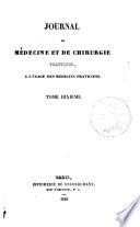 Journal de médecine et de chirurgie pratique