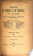 Journal de médecine et de pharmacie de l'Algérie