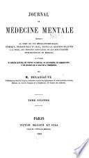 Journal de médecine mentale