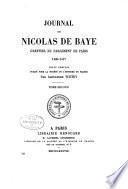 Journal de Nicolas de Baye