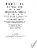 JOURNAL DE PHYSIQUE, DE CHIMIE, D'HISTOIRE NATURELLE ET D4ES ARTS, AVEC DES PLANCHES EN TAILLE-DOUCE