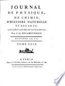 JOURNAL DE PHYSIQUE DE CHIMIE; D'HISTOIRE NATURELLE ET DES ARTS
