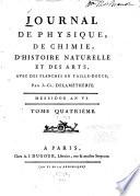 Journal de physique, de chimie, d'histoire naturelle et des arts ...