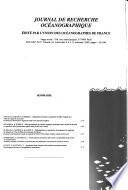 Journal de recherche océanographique