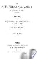 Journal de ses retraites annuelles de 1860 à 1870