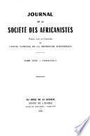 Journal des africanistes