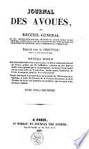 Journal des avoués, ou recueil général des lois ...