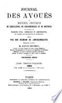 Journal des avoués, ou recueil general ...