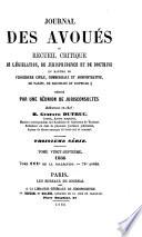 Journal des avoués, ou recueil general ...