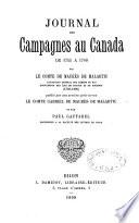 Journal des campagnes au Canada de 1755 à 1760