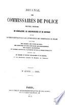 Journal des commissaires de police