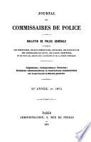 Journal des commissaires de police