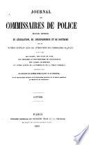 Journal des commissaires de police