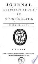 Journal des débats et des décrets, ou Récrit de ce qui s'est passé aux séances de l'assemblée nationale depuis le 17 juin 1789, jusqu'au premier septembre de la même année