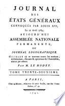 Journal des états généraux, convoqués par Louis XVI, le 27 avril 1789