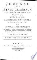Journal des Et́ats généraux, convoqués par Louis XVI.