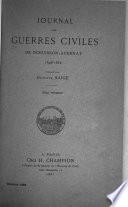 Journal des guerres civiles de Dubuisson-Abenay, 1648-1652