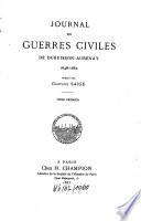Journal des guerres civiles de Dubuisson-Aubenay 1648-1652