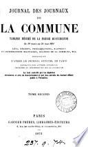 Journal des journaux de la Commune, tableau résumé de la presse quotidienne du 19 mars au 24 mai 1871 [ed. by L.M.].