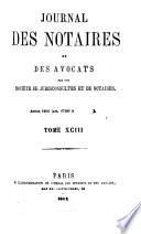 Journal des notaires et des avocats