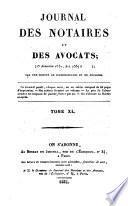 Journal des notaires et des avocats