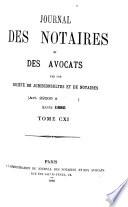 Journal des notaires et des avocats
