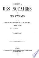 Journal des notaires et des avocats