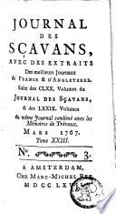 Journal des sçavans, avec des extraits des meilleurs journaux de France et d'Angleterre
