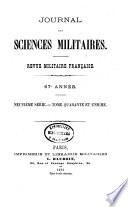 Journal des sciences militaires