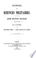 Journal des sciences militaires