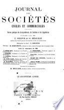 Journal des sociétés civiles et commerciales