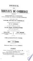 Journal des tribunaux de commerce