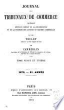 Journal des tribunaux de commerce