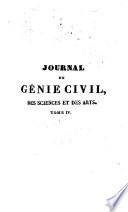 Journal du ǵenie civil, des sciences et des arts