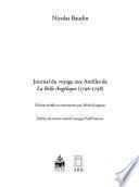 Journal du voyage aux Antilles de la Belle Angélique (1796-1798)