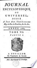 JOURNAL ENCYCLOPÉDIQUE OU UNIVERSEL.