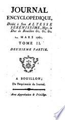Journal Encyclopédique, Par Une Societe De Gens De Lettres [redige par Pierre Rousseau]