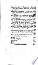 Journal Encyclopédique, Par Une Societe De Gens De Lettres [redige par Pierre Rousseau]