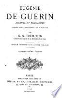 Journal et fragments, publ. par G.-S. Trébutien