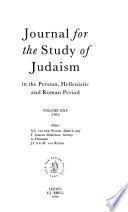 Journal for the Study of Judaism in the Persian, Hellenistic, and Roman Period