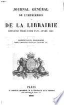 Journal général de l'imprimerie et de la librairie