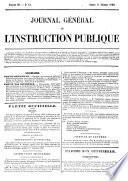 Journal général de l'instruction publique et des cultes