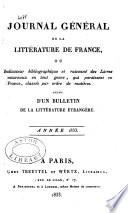 Journal général de la littérature de France
