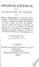 Journal général de la littérature de France