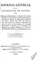 Journal général de la littérature de France