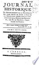 Journal historique de la révolution opérée dans la constitution de la monarchie françoise, par M. de Maupeou, chancelier de France