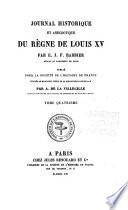 Journal historique et anecdotique du règne de Louis XV